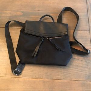 Mini Black nylon Backpack. Botkier.